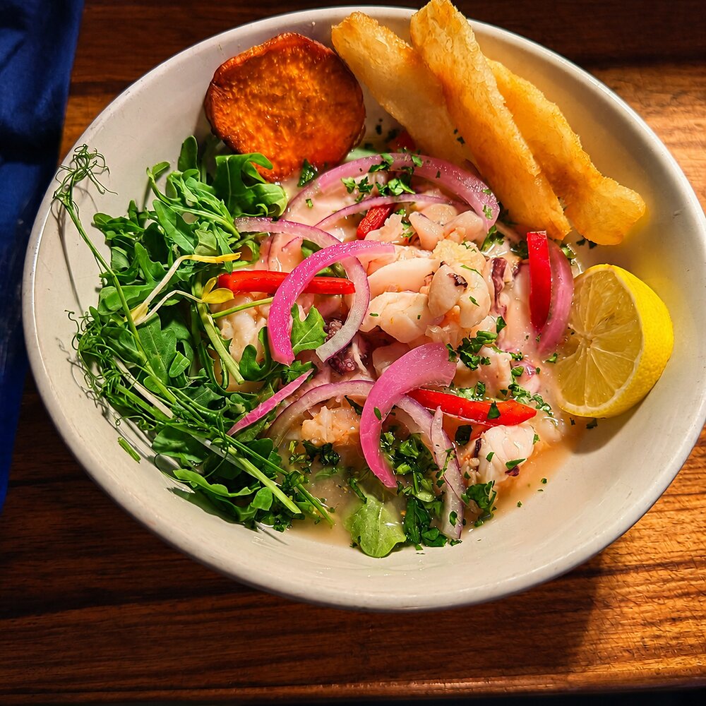 Ceviche of fresh catch, shrimp and octopus at Renzo's St. Pete